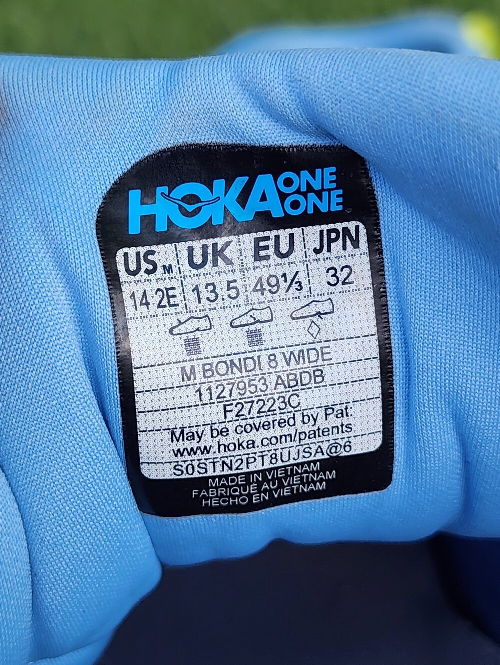 HOKA BONDI 8 - Men's Sneakers  - SIZE 14 (E2 WIDE ) - Picture 9 of 9